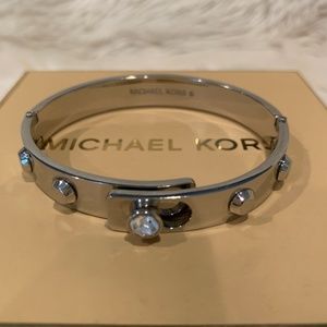 Michael Kors Citiscape Astor Studded Bracelet - Silver Tone